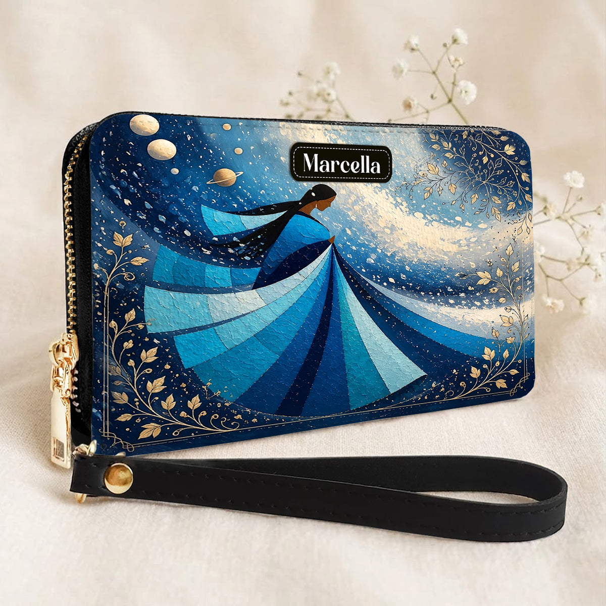 Winter Wind Woman Personalized Leather Bag