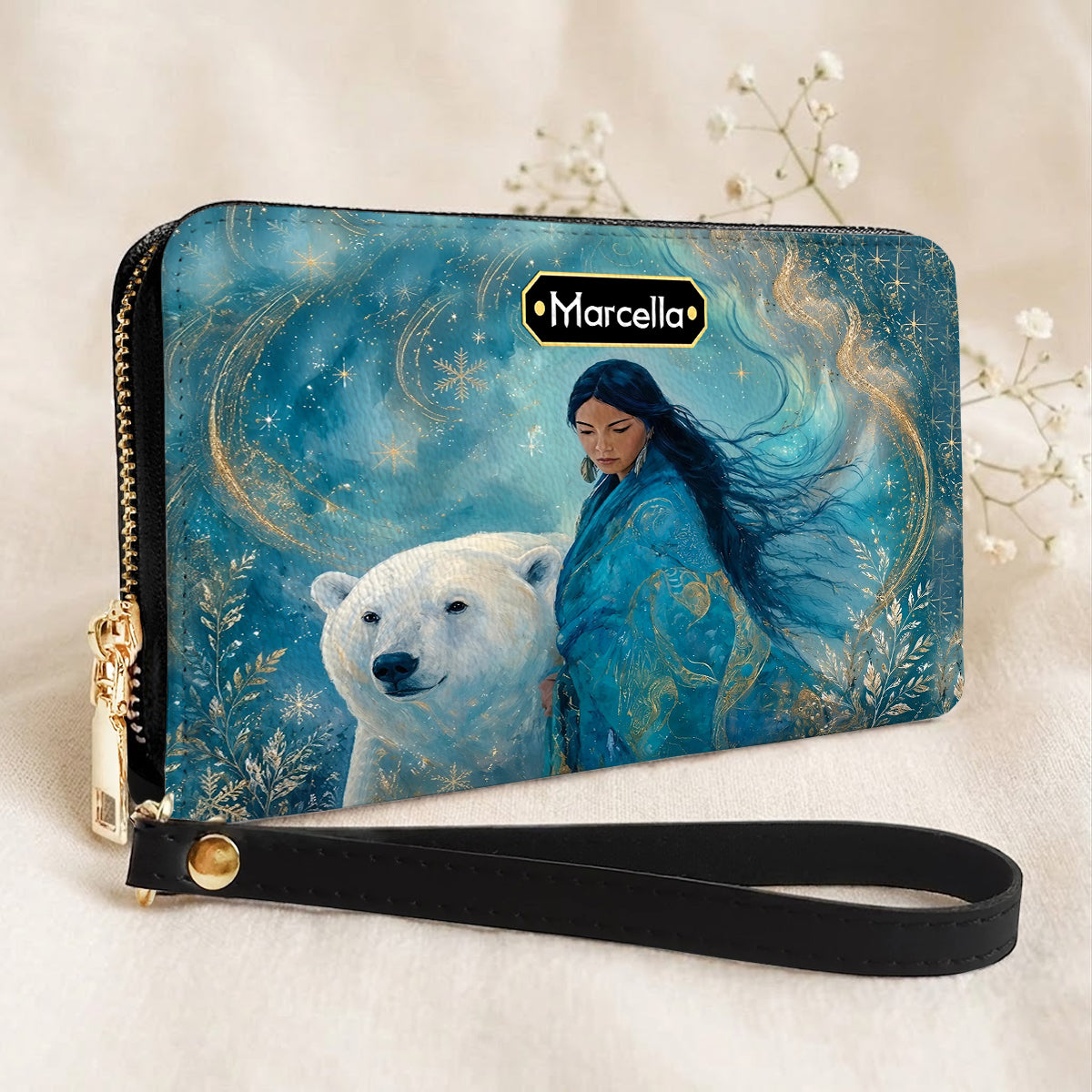 Arctic Woman Grace Personalized Leather Bag
