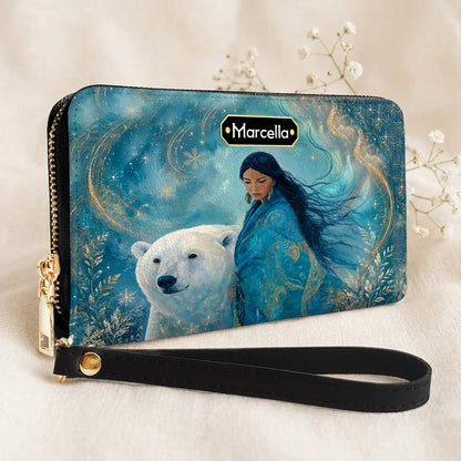 Arctic Woman Grace Personalized Leather Bag