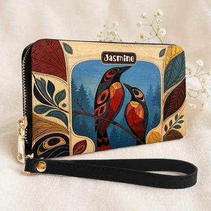 Sacred Bird Spirit Personalized Leather Bag