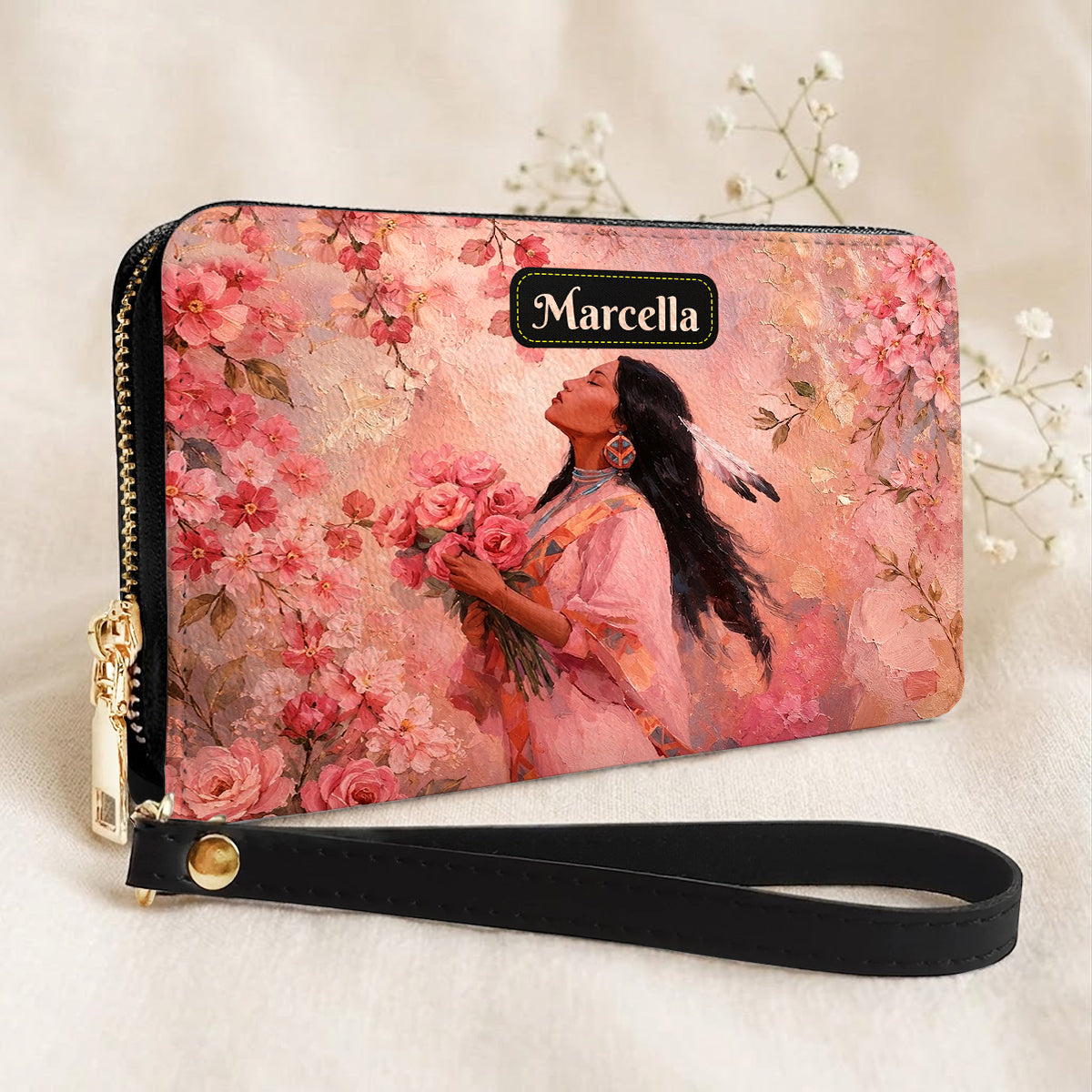 Rose Woman Elegance Personalized Leather Bag