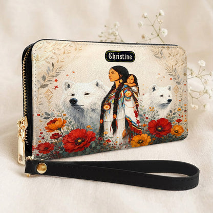 Motherhood Wild Grace Personalized Leather Bag