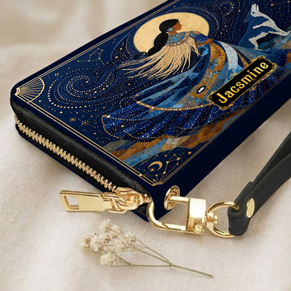 Lunar Wolf Guardian Personalized Leather Bag