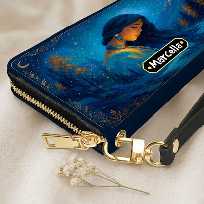 Turquoise Woman Grace Personalized Leather Bag