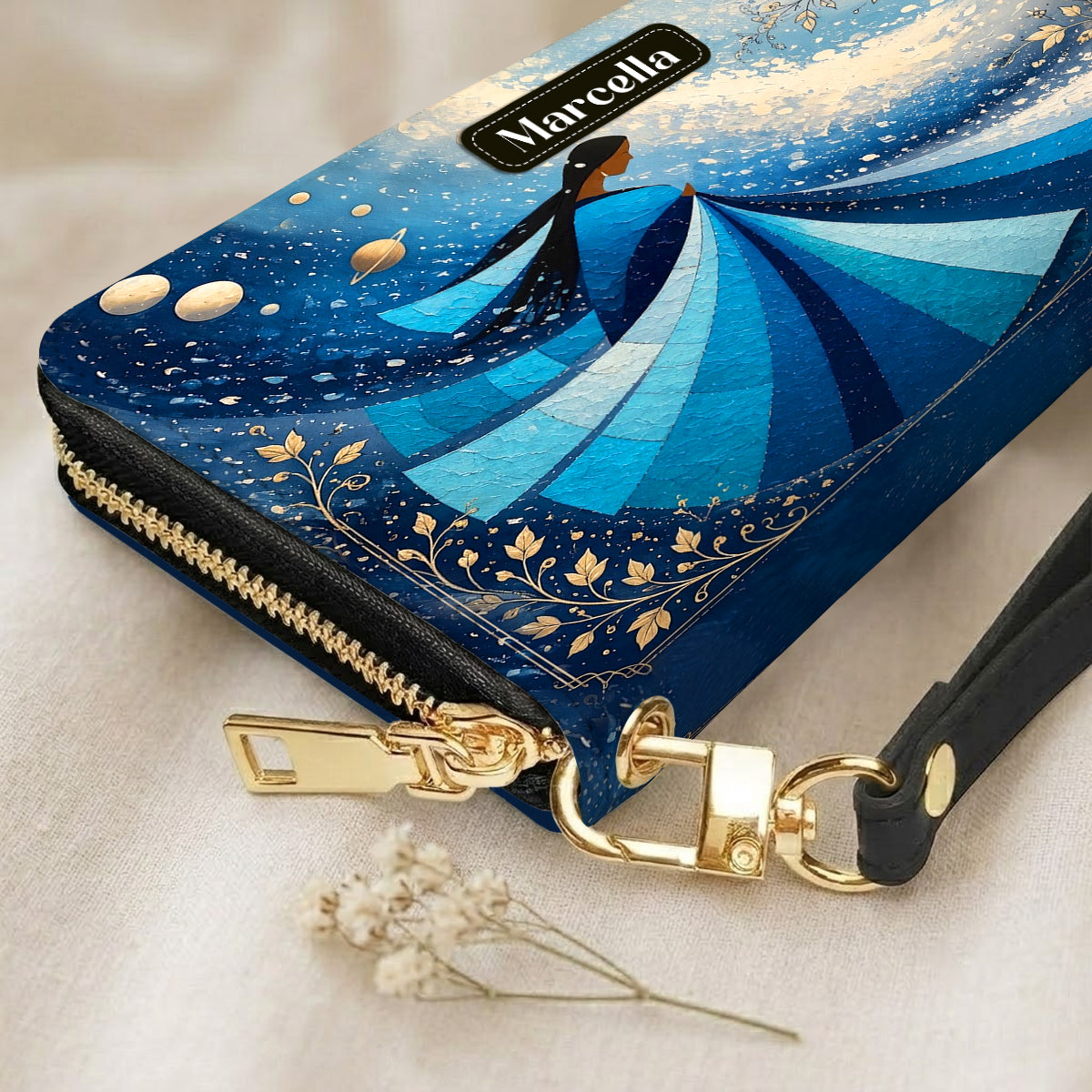 Winter Wind Woman Personalized Leather Bag