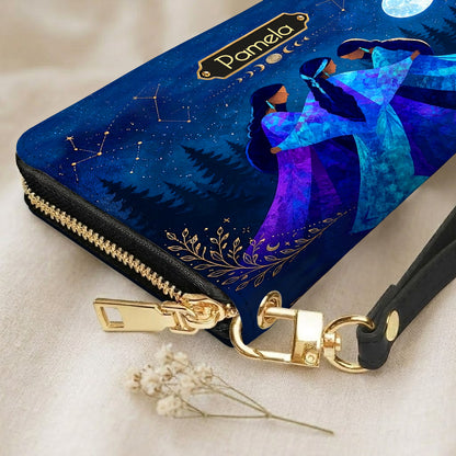 Whispering Moon Connection Personalized Leather Bag