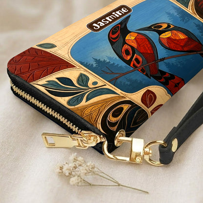 Sacred Bird Spirit Personalized Leather Bag