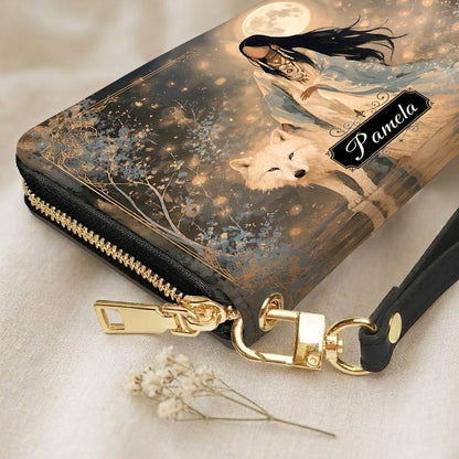Silver Frost Woman Personalized Leather Bag