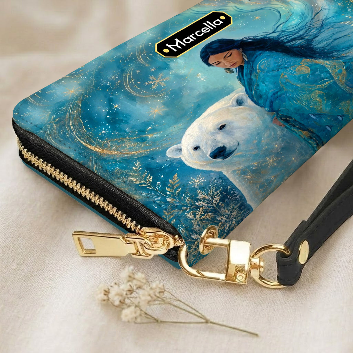 Arctic Woman Grace Personalized Leather Bag