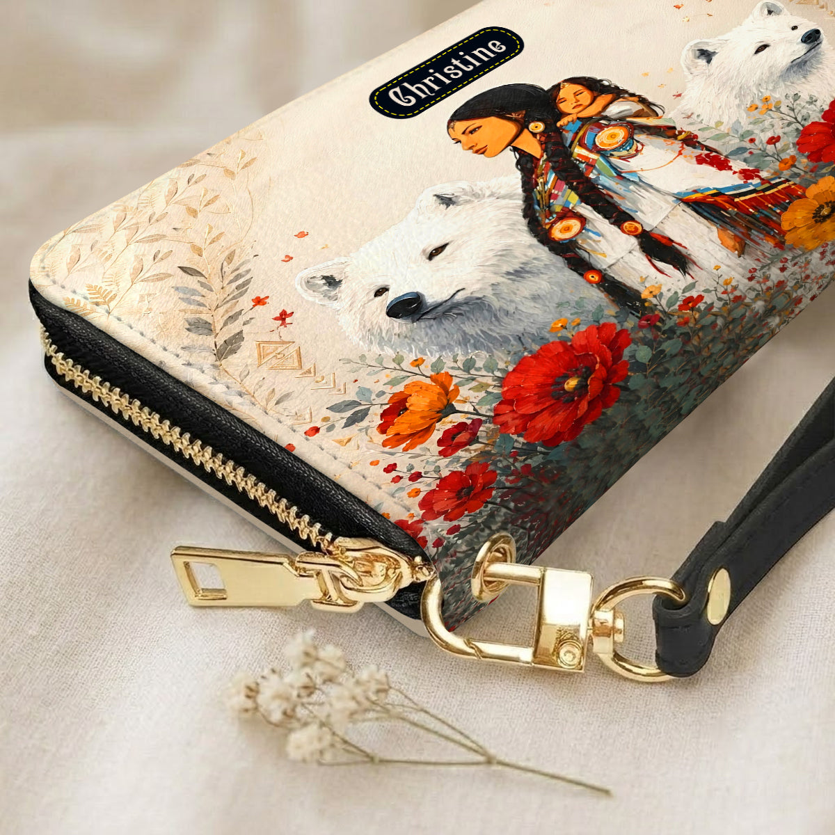 Motherhood Wild Grace Personalized Leather Bag