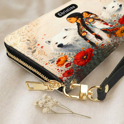 Motherhood Wild Grace Personalized Leather Bag