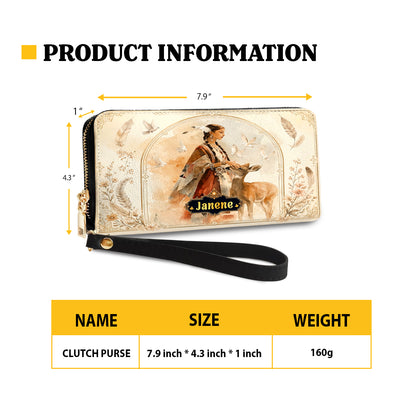 White Deer Heritage Personalized Leather Bag