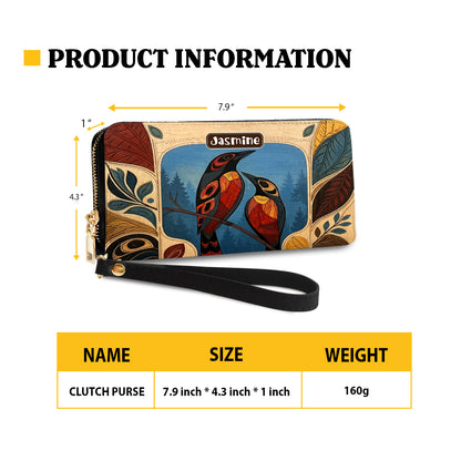 Sacred Bird Spirit Personalized Leather Bag