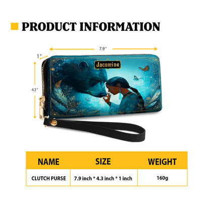 Moonlit Wild Harmony Personalized Leather Bag - Q1579