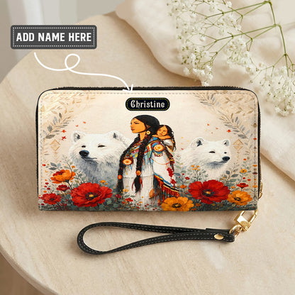 Motherhood Wild Grace Personalized Leather Bag