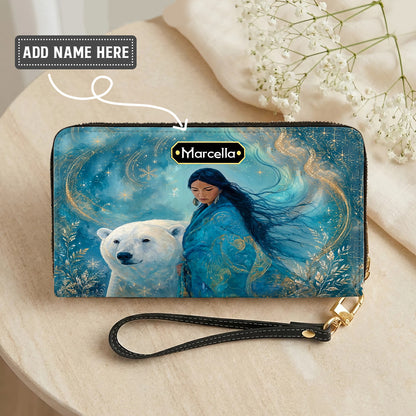Arctic Woman Grace Personalized Leather Bag