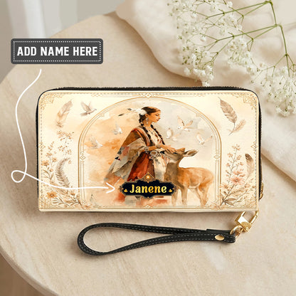 White Deer Heritage Personalized Leather Bag