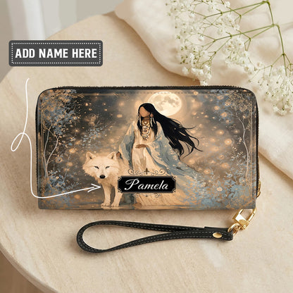 Silver Frost Woman Personalized Leather Bag