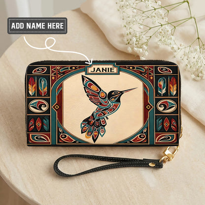 Hummingbird Heritage Flight Personalized Leather Bag - Q1579
