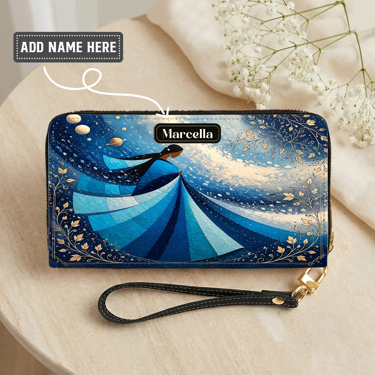Winter Wind Woman Personalized Leather Bag