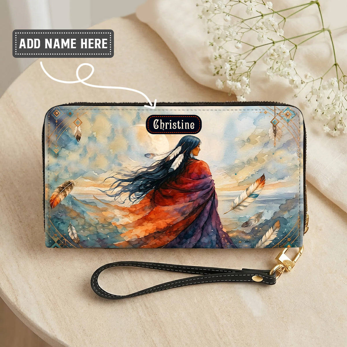 Journey of the Soul Personalized Leather Bag