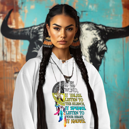 LISTEN TO THE WIND, IT TALKS. LISTEN TO THE SILENCE, IT SPEAKS. LISTEN TO YOUR HEART, IT KNOWS.