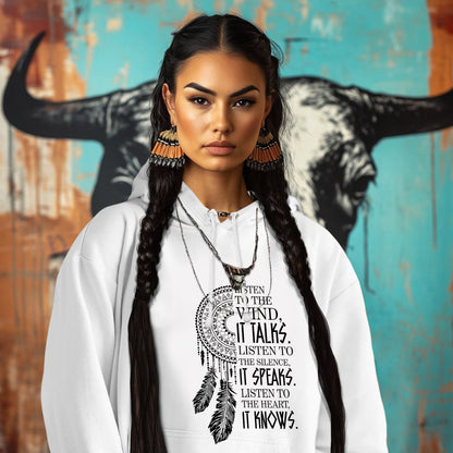 LISTEN TO THE WIND, IT TALKS. LISTEN TO THE SILENCE, IT SPEAKS. LISTEN TO YOUR HEART, IT KNOWS. (Copy)