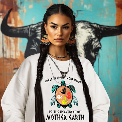 THE DRUM CONNECTS OUR HEART  TO THE HEARTBEAT OF MOTHER EARTH