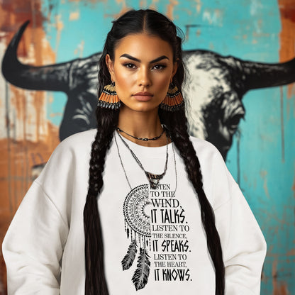 LISTEN TO THE WIND, IT TALKS. LISTEN TO THE SILENCE, IT SPEAKS. LISTEN TO YOUR HEART, IT KNOWS. (Copy)