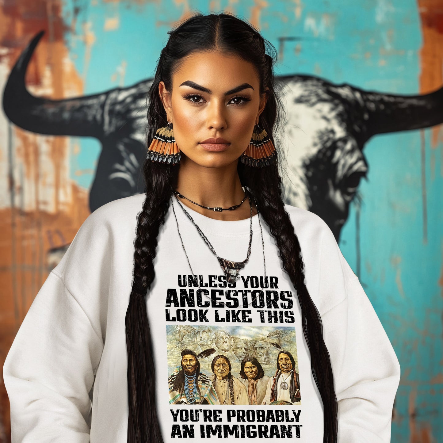 UNLESS YOUR ANCESTORS LOOK LIKE THIS YOU'RE PROBABLY AN IMMIGRANT