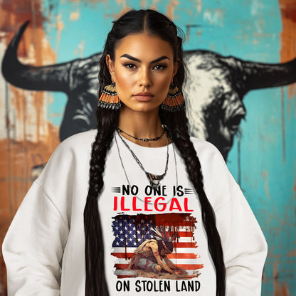 NO ONE IS ILLEGAL ON STOLEN LAND
