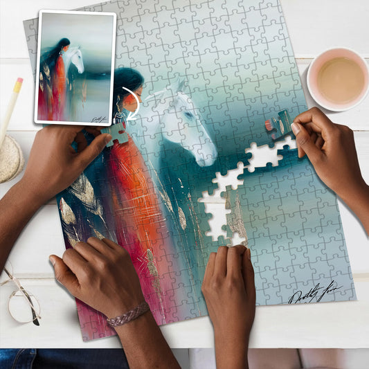 The Quiet Place Between Spirits – Wooden Jigsaw Puzzle (300 / 500 / 1000 Pieces) - NH79