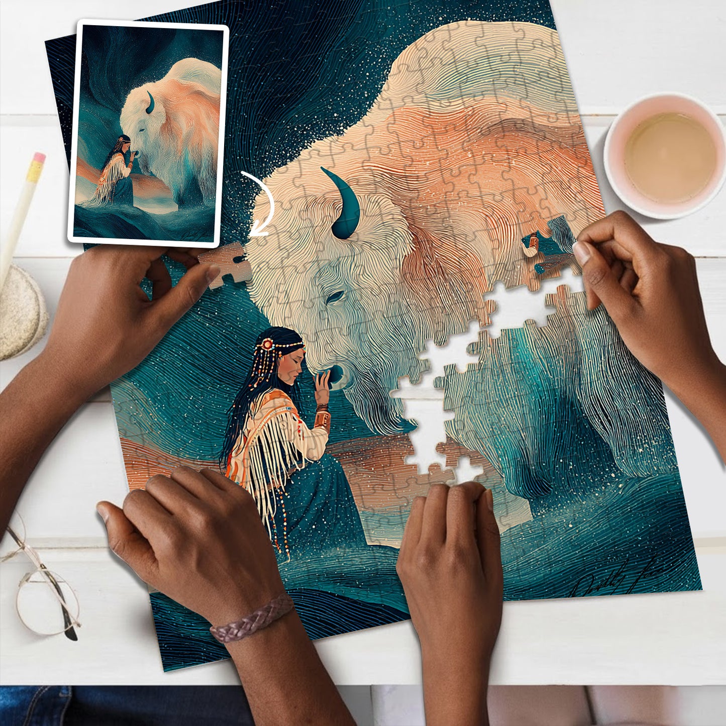 Whispers of the Ancestors – Wooden Jigsaw Puzzle (300 / 500 / 1000 Pieces) - NH79