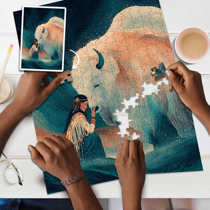 Whispers of the Ancestors – Wooden Jigsaw Puzzle (300 / 500 / 1000 Pieces) - NH79
