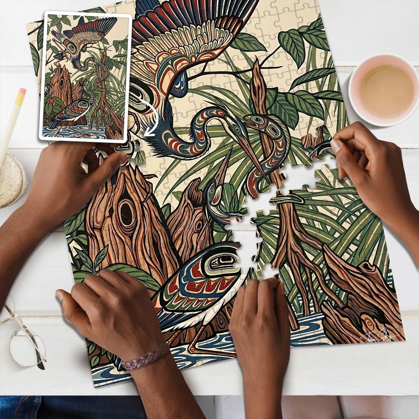 Heron – Wooden Jigsaw Puzzle - CT52789 (300 / 500 / 1000 Pieces)