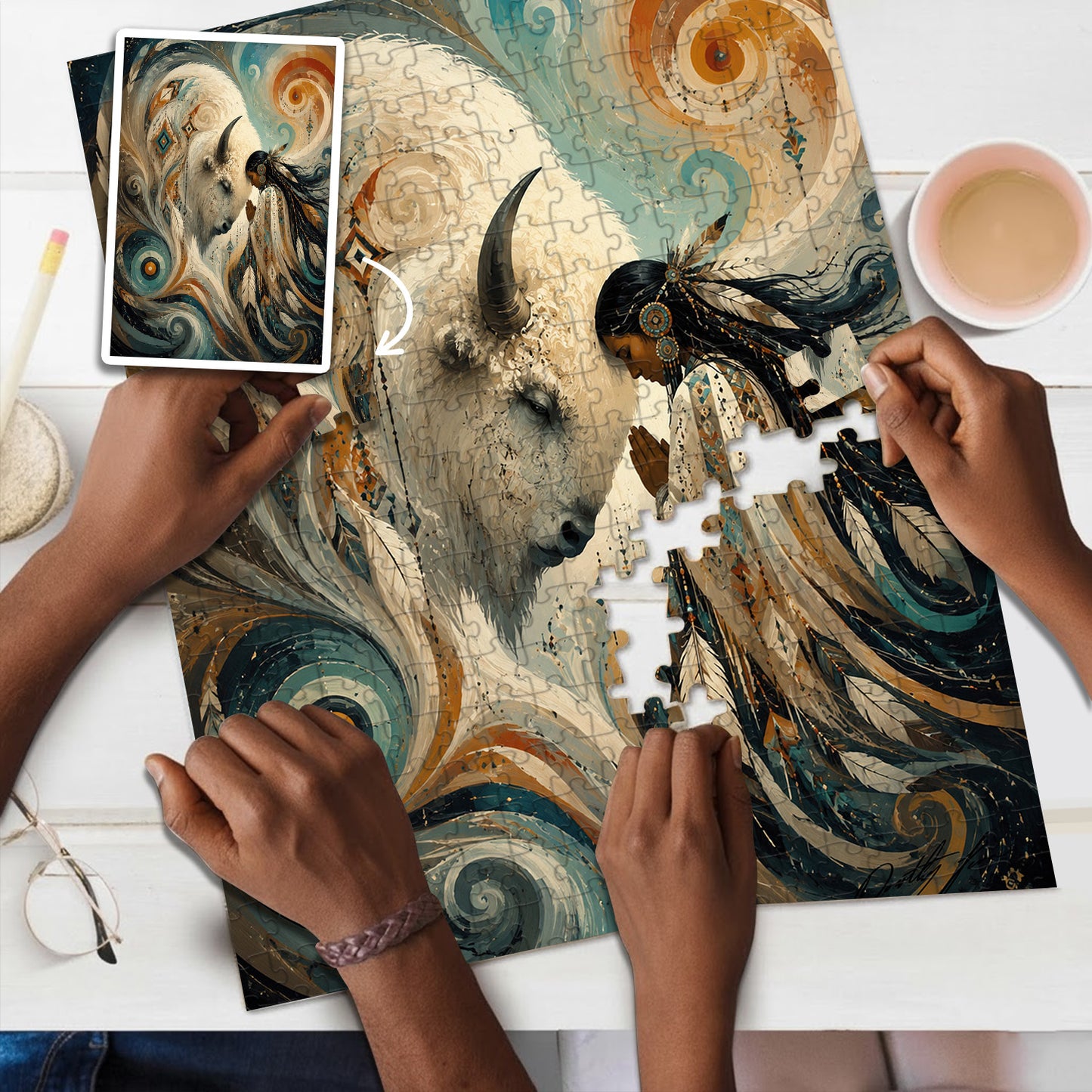 The Bond of Earth and Sky – Wooden Jigsaw Puzzle (300 / 500 / 1000 Pieces) - NH79
