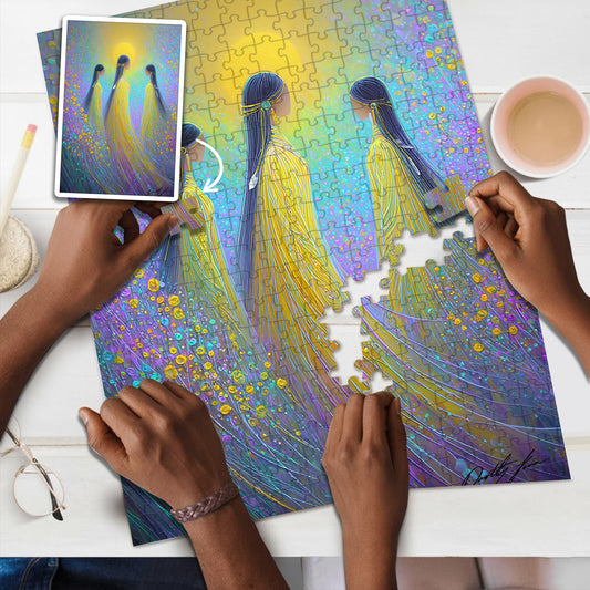 The Song of the Three Sisters – Wooden Jigsaw Puzzle (300 / 500 / 1000 Pieces) - NH79