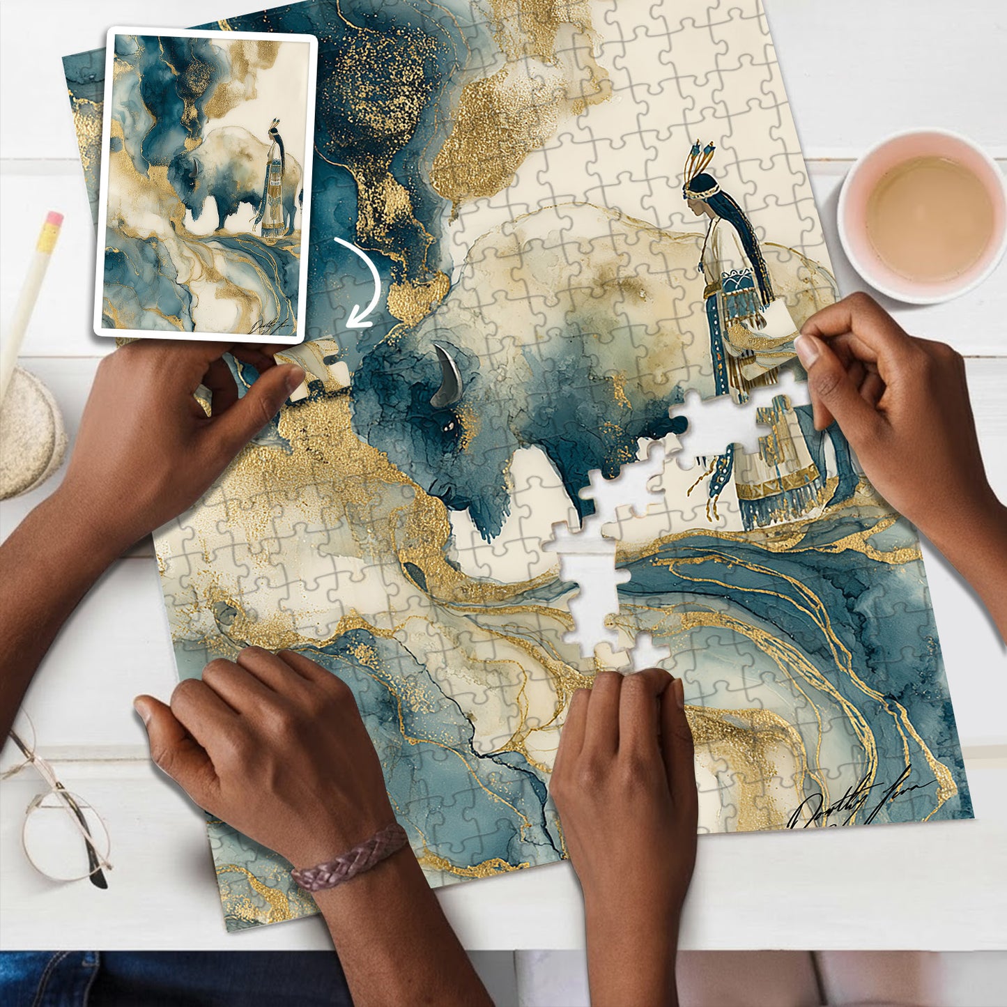 Whispers of the Sacred Plains – Wooden Jigsaw Puzzle (300 / 500 / 1000 Pieces) - NH79
