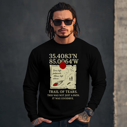 35.4083'N 85.0064'W  TRAIL OF TEARS. THIS WAS NOT JUST A PATH. IT WAS GOODBYE.