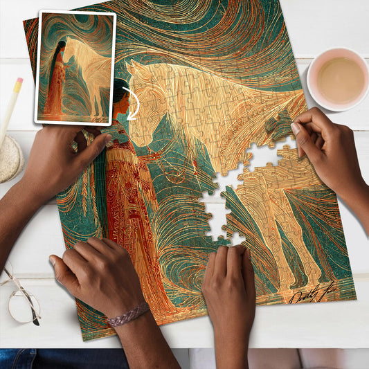 River of Silent Bonds – Wooden Jigsaw Puzzle (300 / 500 / 1000 Pieces) - NH79