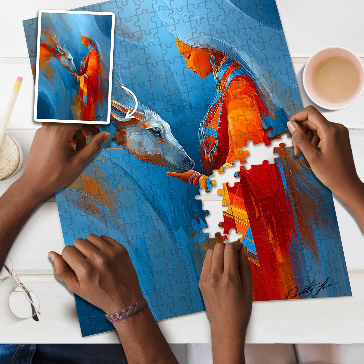 The Whisper of the Sacred – Wooden Jigsaw Puzzle (300 / 500 / 1000 Pieces) - NH79