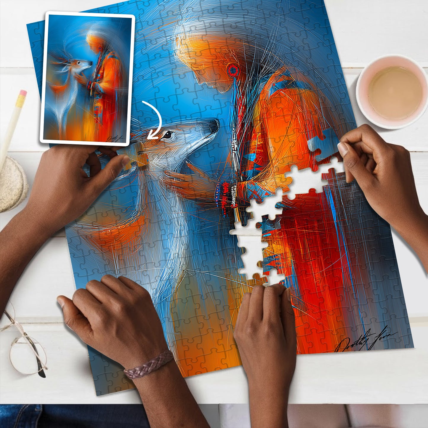 Threads of the Spirit – Wooden Jigsaw Puzzle (300 / 500 / 1000 Pieces) - NH79