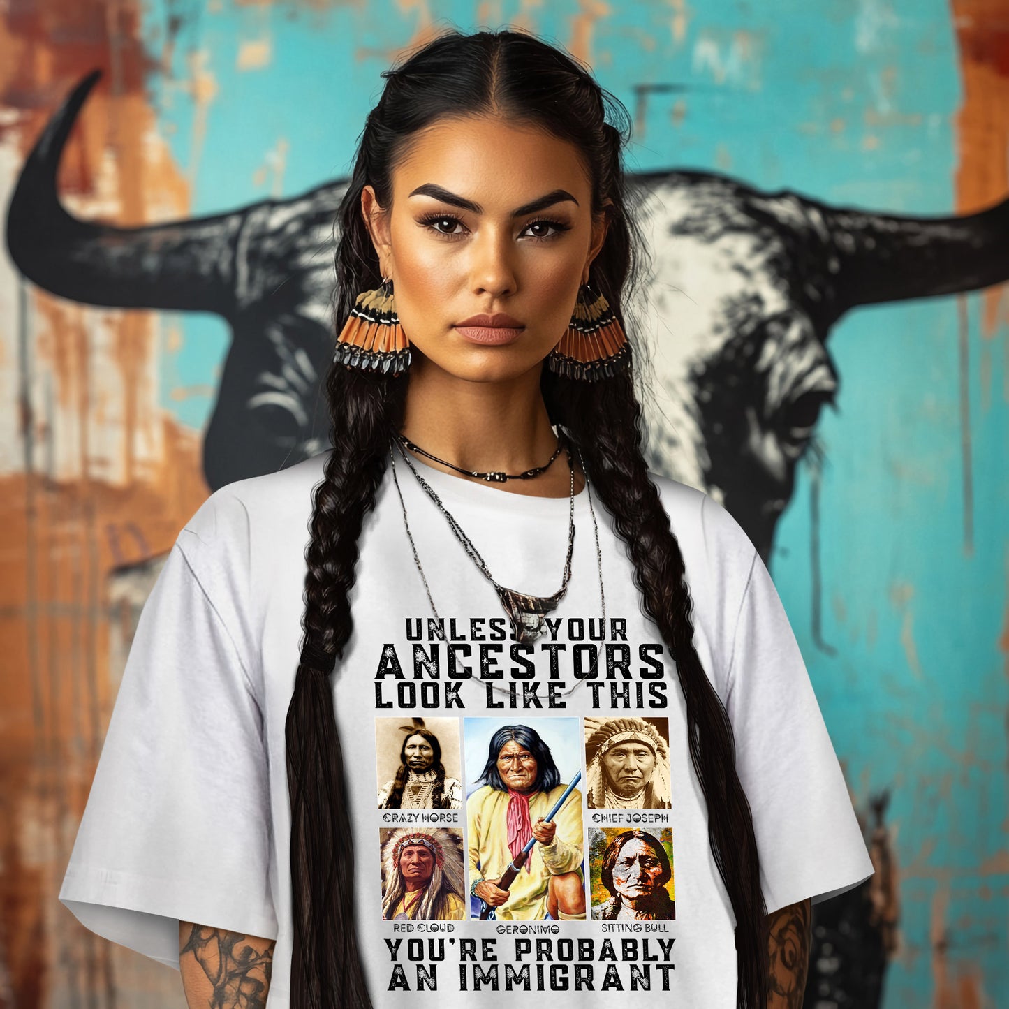 UNLESS YOUR ANCESTORS LOOK LIKE THIS YOU'RE PROBABLY AN IMMIGRANT