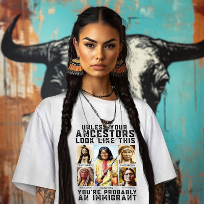 UNLESS YOUR ANCESTORS LOOK LIKE THIS YOU'RE PROBABLY AN IMMIGRANT