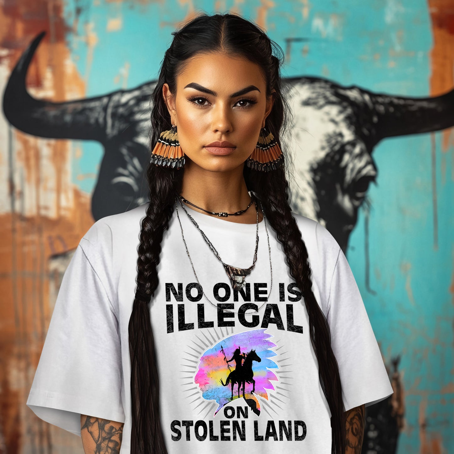 NO ONE IS ILLEGAL ON STOLEN LAND