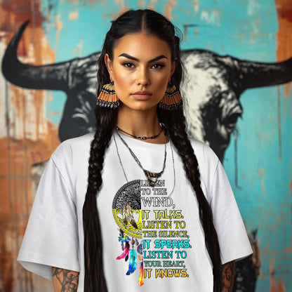 LISTEN TO THE WIND, IT TALKS. LISTEN TO THE SILENCE, IT SPEAKS. LISTEN TO YOUR HEART, IT KNOWS.