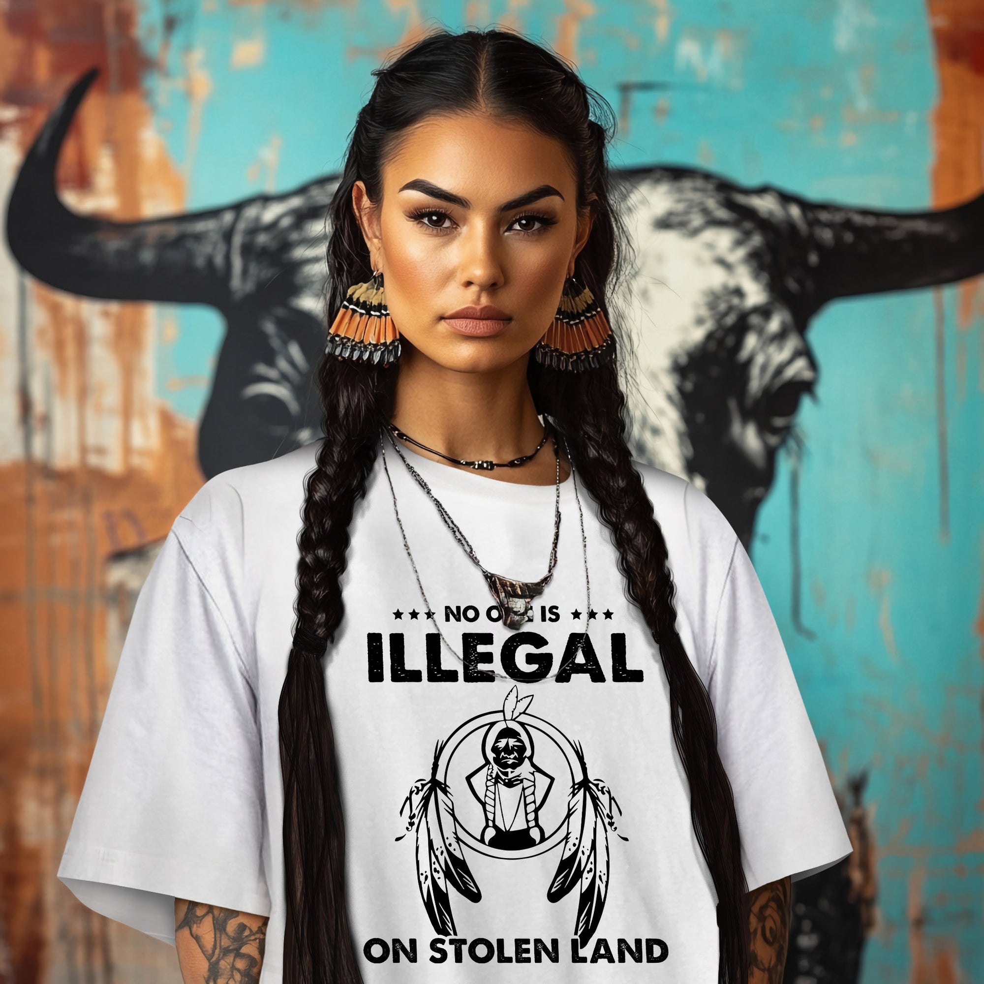 NO ONE IS ILLEGAL ON STOLEN LAND