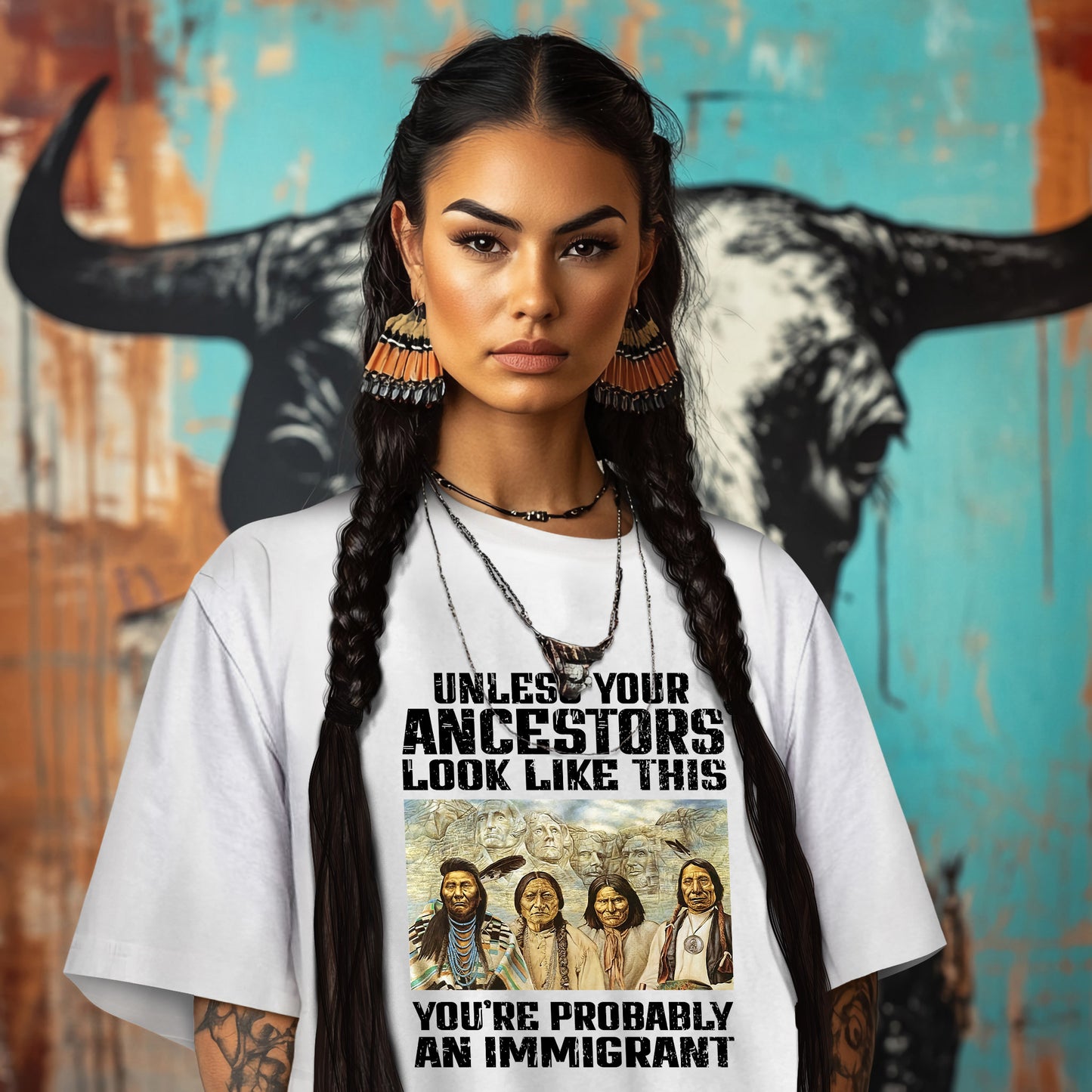 UNLESS YOUR ANCESTORS LOOK LIKE THIS YOU'RE PROBABLY AN IMMIGRANT