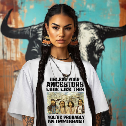 UNLESS YOUR ANCESTORS LOOK LIKE THIS YOU'RE PROBABLY AN IMMIGRANT