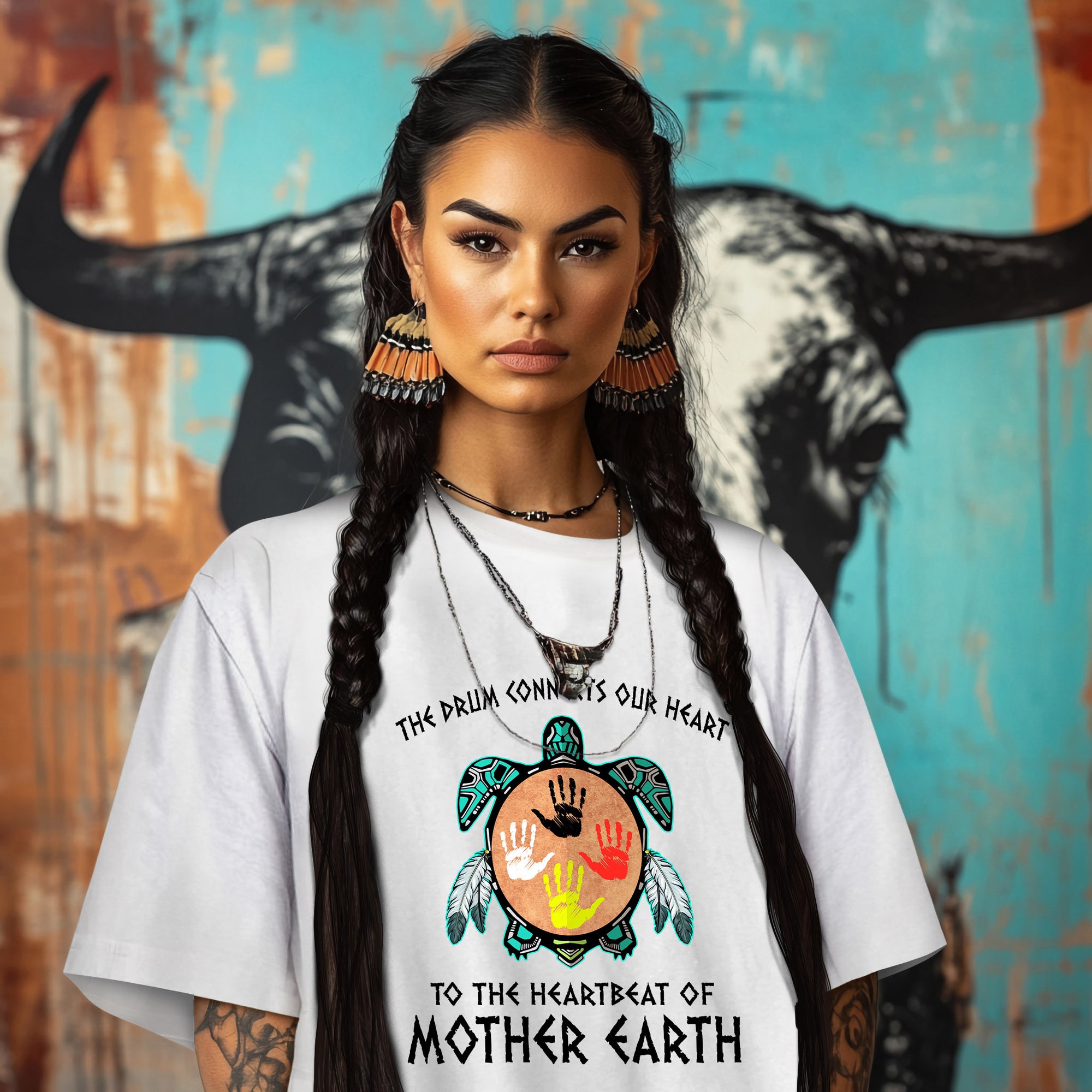 THE DRUM CONNECTS OUR HEART  TO THE HEARTBEAT OF MOTHER EARTH